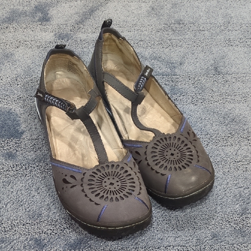 Jambu Women's Sunkist Mary Jane Blue Flats